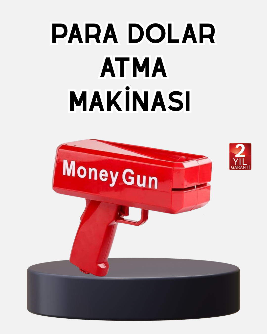 ABS Malzemeli Para Saçma Tabancası Etkinlik ve Parti Kullanımına Uygun - Lisinya
