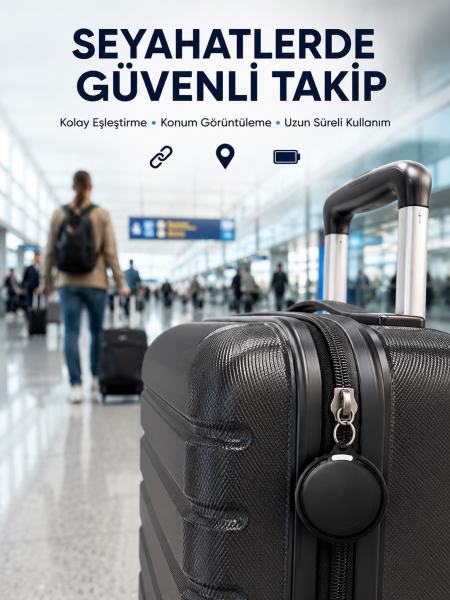 Akıllı Bluetooth Takip Cihazı AirTag İOS ve Android Uyumlu - Lisinya