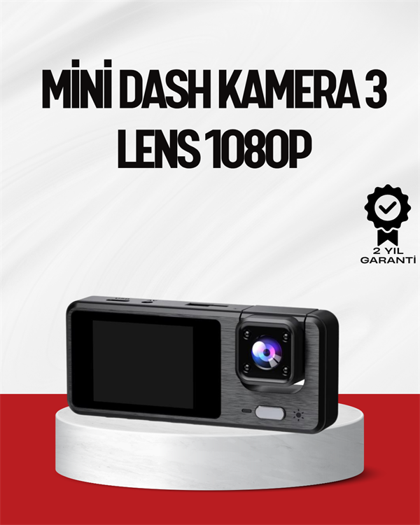 3 Kameralı DVR Araç Kamerası – Tam Güvenlik, Tam Kapsama - Lisinya