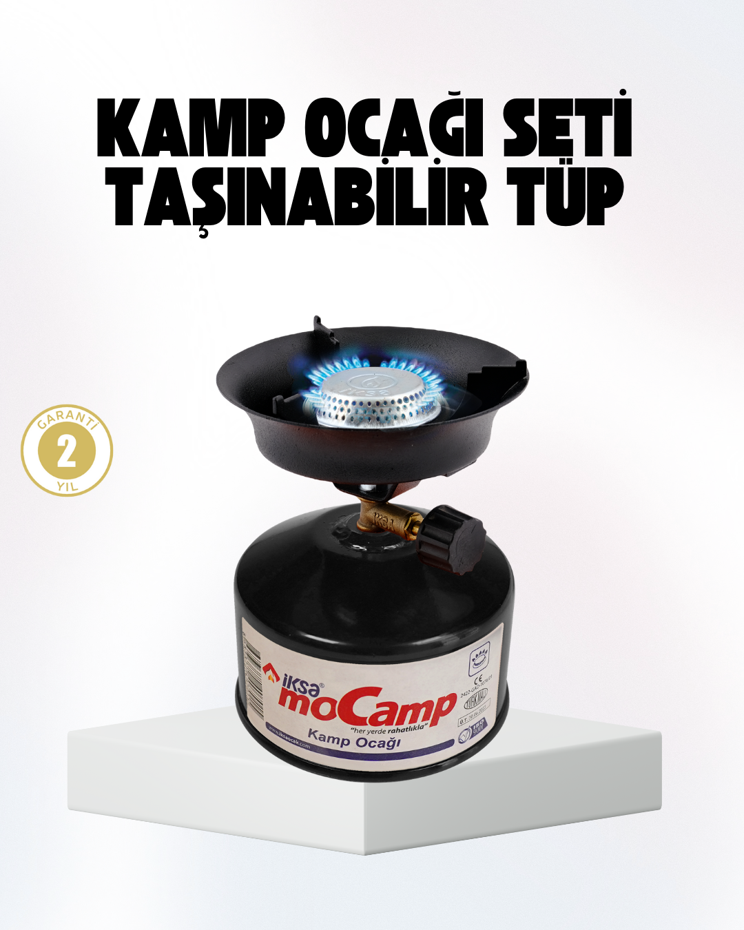 Outdoor Kamp Ocağı Gazlı Taşınabilir Pişirme Seti Üç Ayaklı Denge Aparatlı - Lisinya