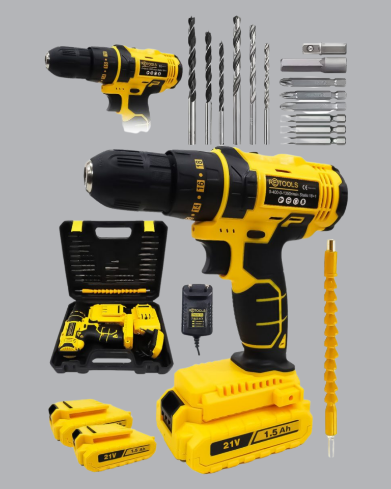 12V Akülü Matkap | 20-30 Nm Tork, Çift Hız Ayarı ve LED Işık - Lisinya