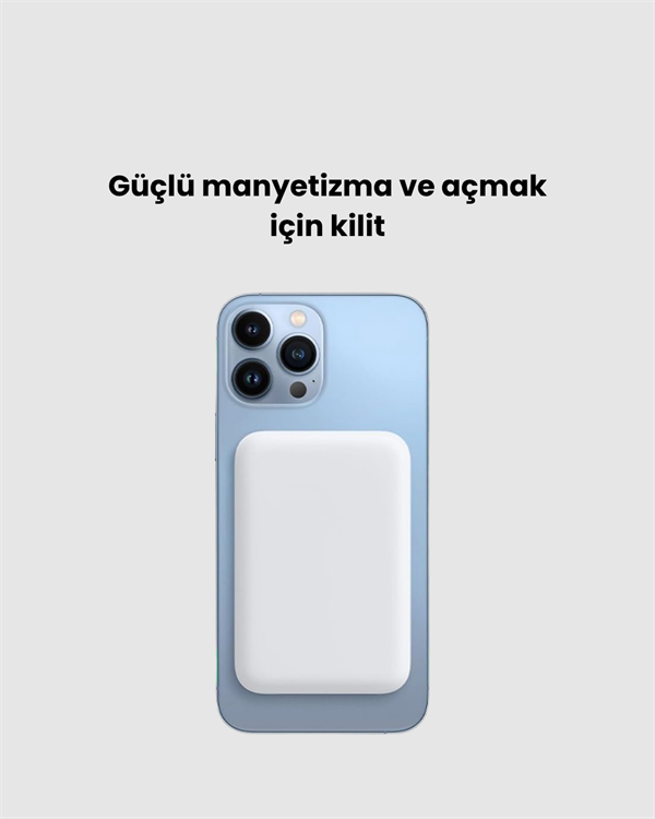 Ultra İnce Manyetik Powerbank – Hızlı Şarj, Güçlü Tutuş, 10000 mAh Kapasite - Lisinya