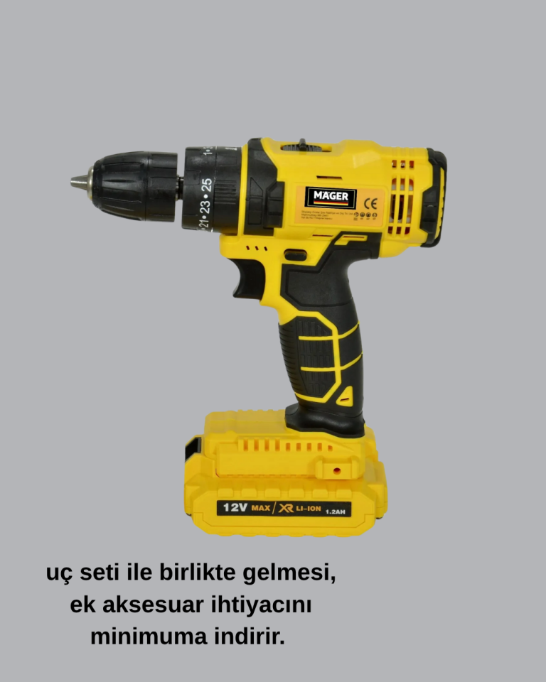 12V Akülü Matkap –Ergonomik ve Yüksek Performanslı - Lisinya