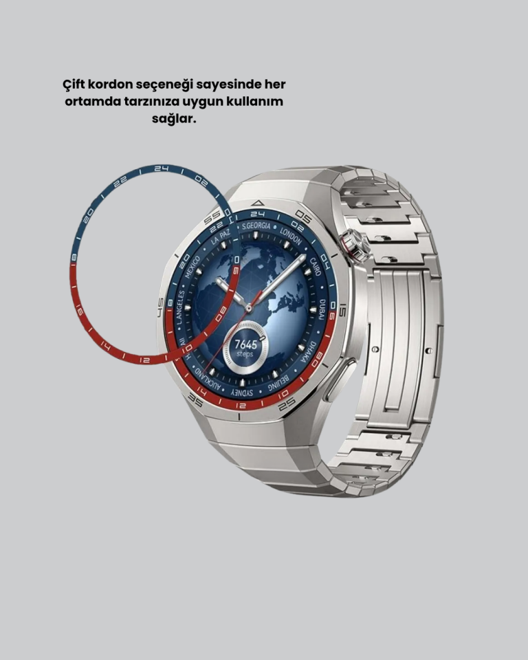 Gümüş Akıllı Saat 46mm Kasa - Lisinya
