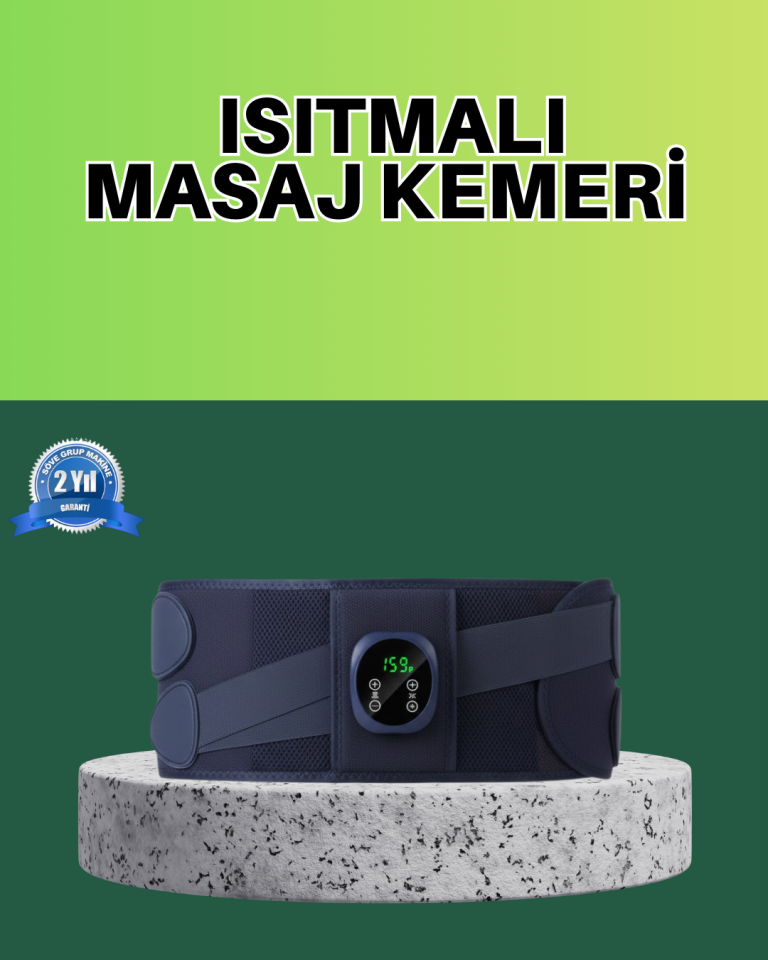 Titreşimli Masajlı Bel Kemeri Sessiz Çalışma 100 cm Bel Uyumlu - Lisinya