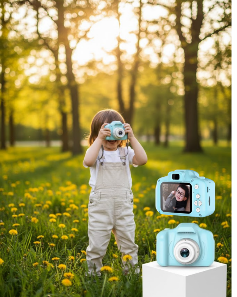 Mavi Şarjlı Mini Kamera HD Video Fotoğraf Çekimli Genişletilebilir Hafızalı - Lisinya