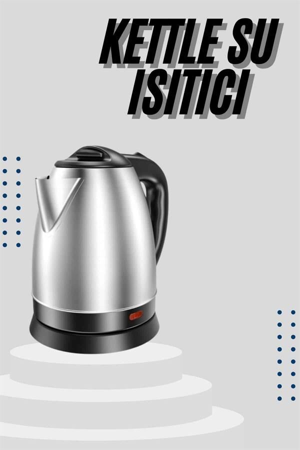 Kettle C F Tipi 220-240V Paslanmaz Çelik Elektrik Kablolu Otomatik Kapanma - Lisinya