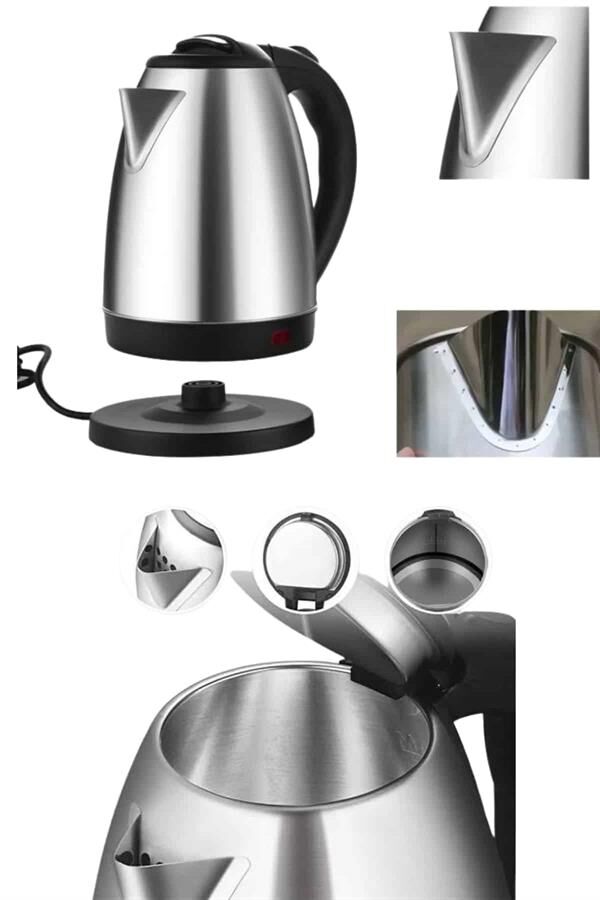 Kettle C F Tipi 220-240V Paslanmaz Çelik Elektrik Kablolu Otomatik Kapanma - Lisinya