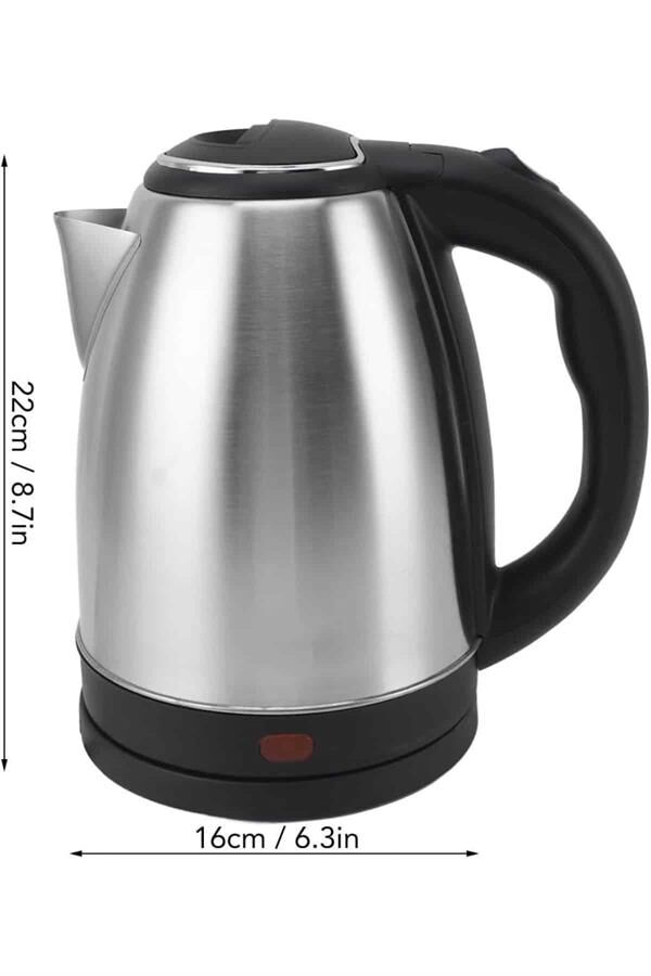 Elektrikli Paslanmaz Çelik Su Isıtcı Çelik Kettle 1.8 Lt. Uzun Ömürlü - Lisinya