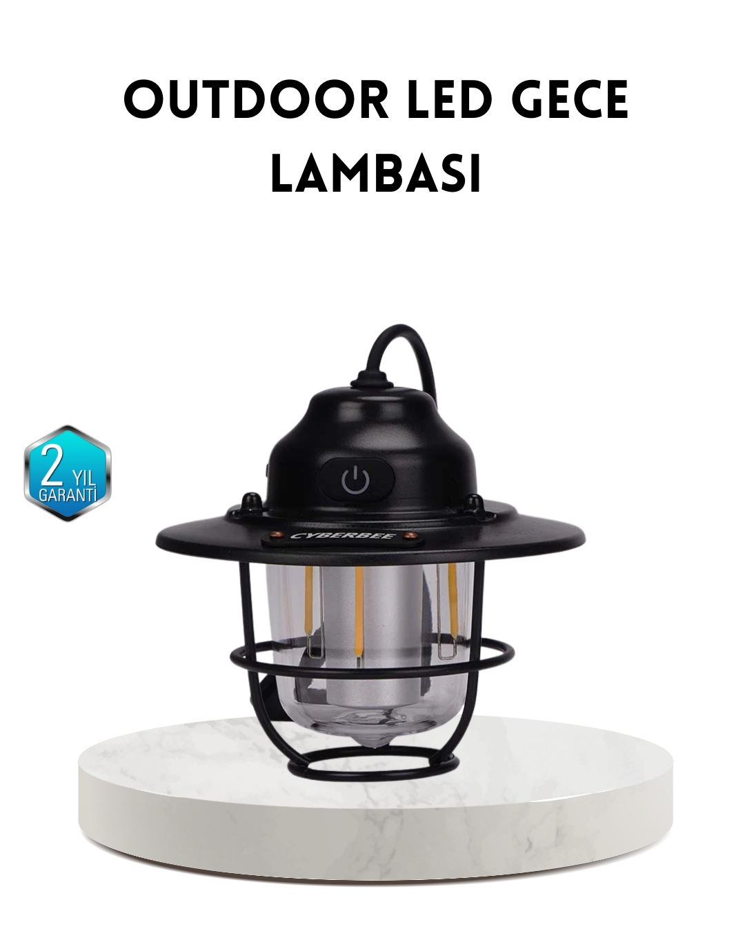 Outdoor Retro Kamp Işığı Uzun Ömürlü Pil Taşınabilir Suya Dayanıklı - Lisinya