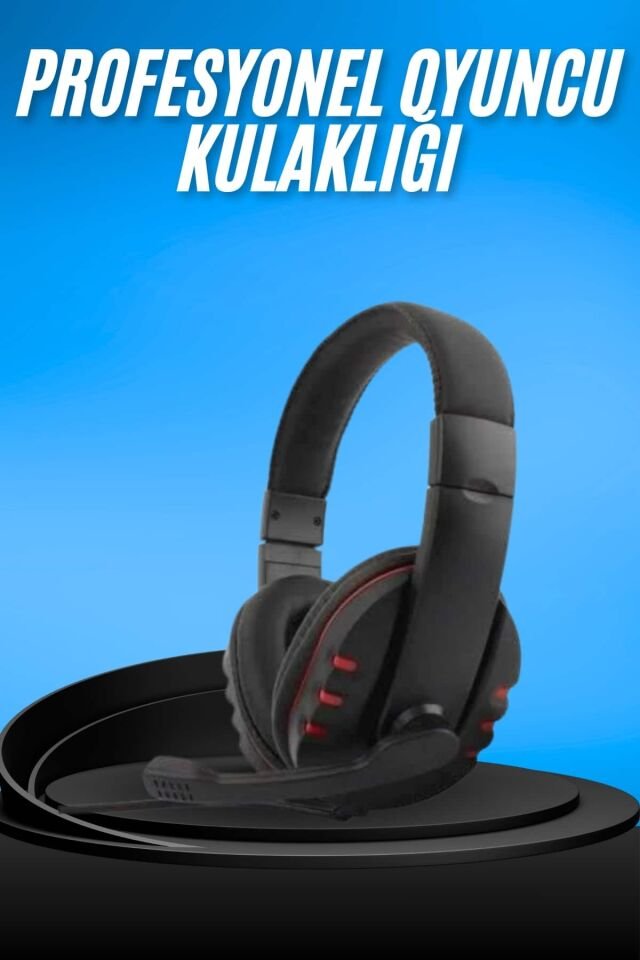 Oyuncu Kulaklığı Kulak Üstü Kablolu Gaming Kulaklık Mikrofonlu ANC Özelliği - Lisinya