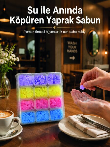24 Adet Taşınabilir Yaprak Sabun Kutusu - Lisinya