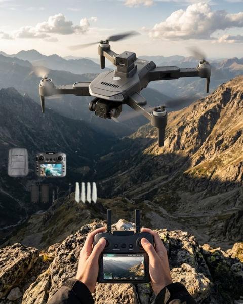 Katlanabilir GPS Destekli Akıllı Drone 4K Kamera Uzun Uçuş Süresi ve Engel Algılama Özellikli