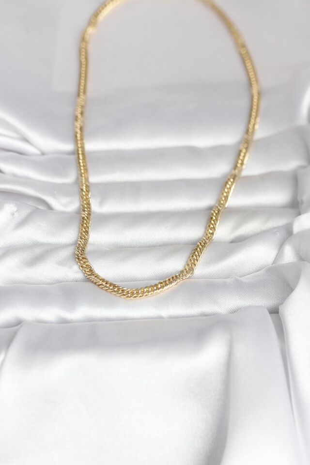 CM 14K Gold Renk Zincir Model 45 cm Kadın Kolye - Lisinya