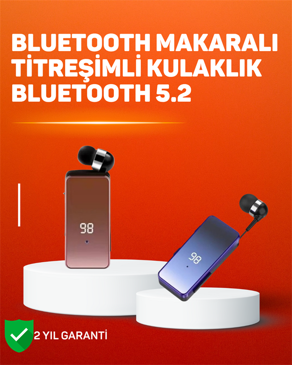 İki Telefona Aynı Anda Bağlanan Bluetooth 5.3 Klipsli Kulaklık – MFB Çok Noktalı Bağlantı - Lisinya