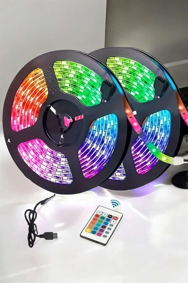 Led Işık 5 Metre Şerit Led RGB Işıklı - Lisinya