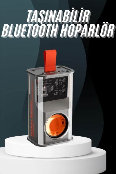 Taşınabilir Rgb Ledli Bluetooth Hoparlör Sd Kart Girişli Kablosuz