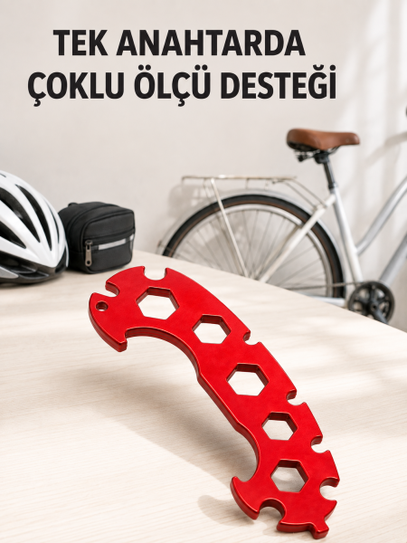Çok Amaçlı Bisiklet Anahtarı 6-17 mm Çok Fonksiyonlu Bisiklet Tamir Anahtarı - Lisinya
