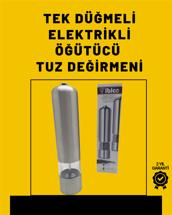Elektrikli Baharat Öğütme Cihazı Ergonomik Şeffaf Gövde - Lisinya