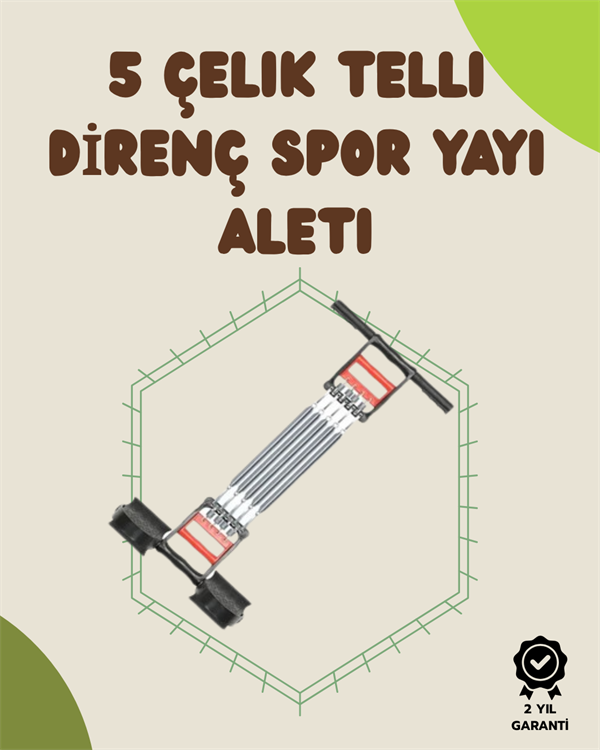 Ergonomik Tutma Yerli, Pedallı ve Ayarlanabilir Elastik Yaylı Spor Ekipmanı - Lisinya