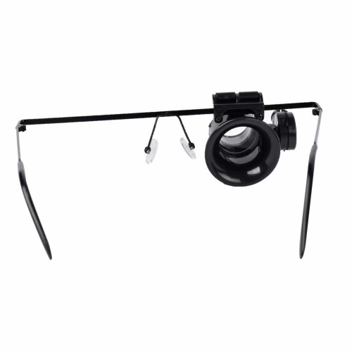 -Gözlük Model 20x16mm Optik Lens Led ışık Monoküler Büyüteç ( Lisinya )