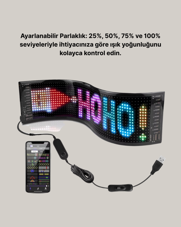 Şık ve Fonksiyonel RGB LED Panel Canlı Renk Yansımalı Işık Sistemi - Lisinya