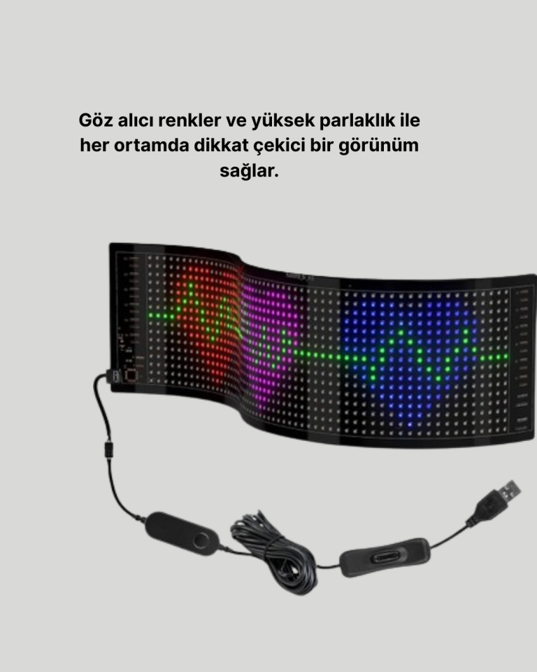 RGB LED Panel Renkli Işık Efektli Dekoratif Aydınlatma - Lisinya