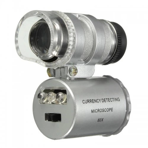 -Iphone5 Için Uyumlu Kapaklı Lens Mikroskop Taşınabilir Mini Cep Boyutu Led Mikroskop No.9882-ip5ii ( Lisinya )