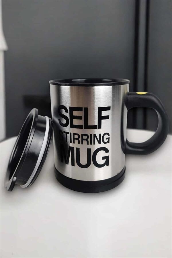 Yazılı Mug Kupa Karıştırıcı Özelliği Ve Paslanmaz Çelik - Lisinya