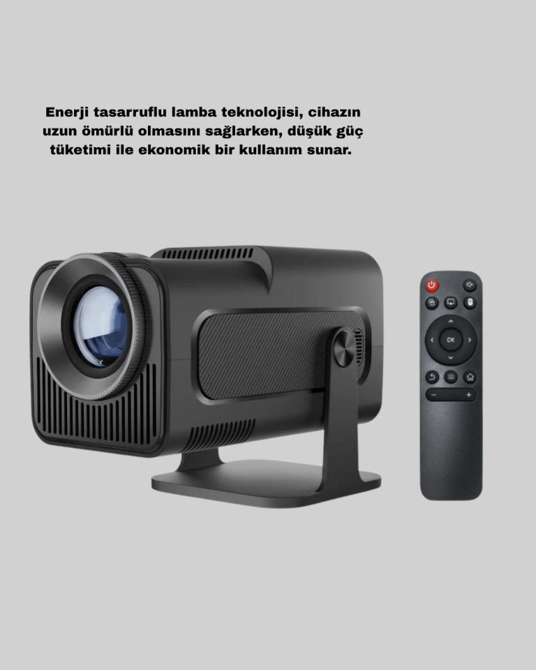 Taşınabilir Akıllı Projeksiyon HDMI USB Uyumlu Oyun Destekli Kompakt - Lisinya