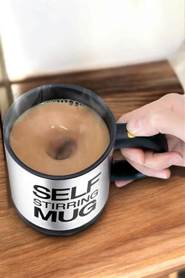 Mikser Kupa Yazılı Mug Bardak Karıştırma Özelliği - Lisinya