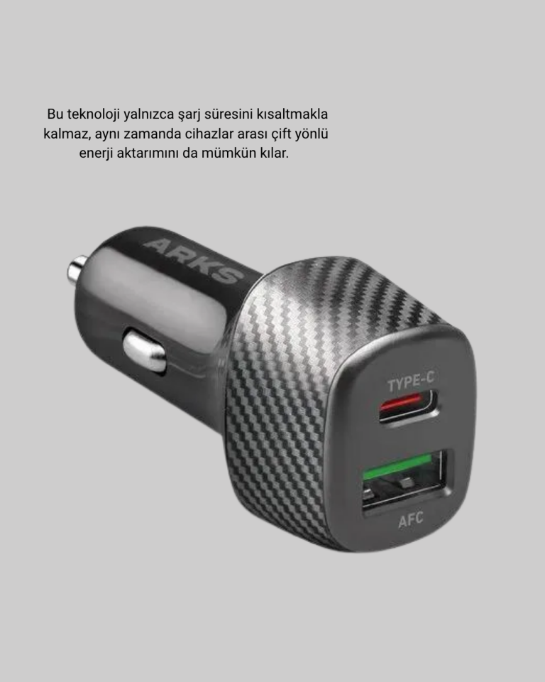 YamanHobi 38W PD Hızlı Şarj Araç Şarj Cihazı Type-C + USB Çift Çıkışlı 3A Çakmaklık Adaptörü
