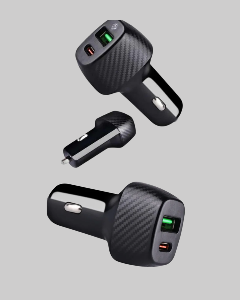 YamanHobi 38W PD Hızlı Şarj Araç Şarj Cihazı Type-C + USB Çift Çıkışlı 3A Çakmaklık Adaptörü