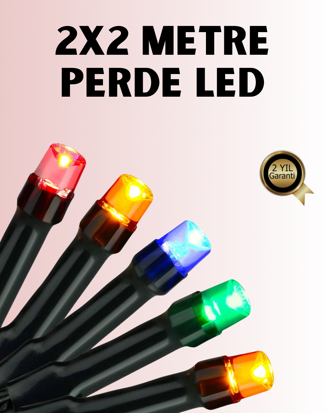 8 Modlu Zaman Ayarlı LED Perde Işık – Bahçe ve Balkon Dekorasyonu - Lisinya