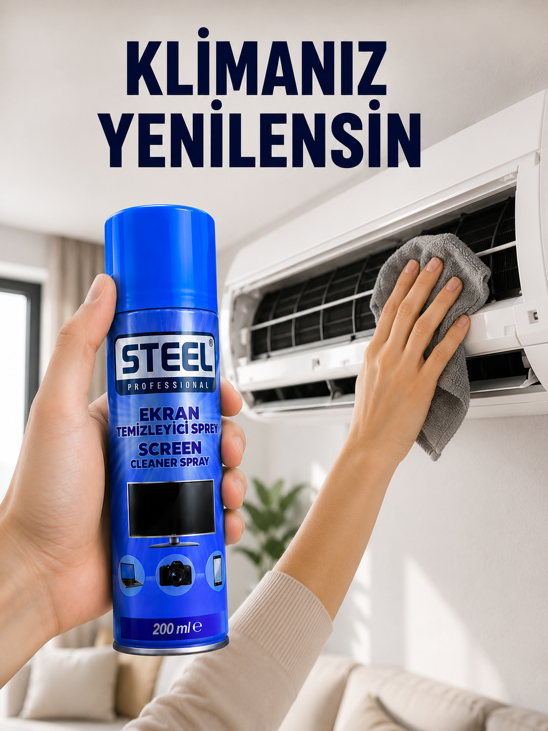 Klima Kanallarında Etkili Temizlik Sağlayan Sprey - Lisinya