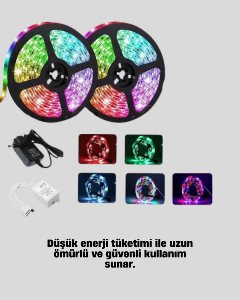 Smart Şerit LED Kumandalı USB Enerjili Suya Dayanıklı Dekoratif Aydınlatma - Lisinya