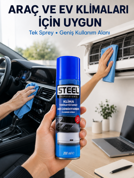 Araç Kliması ve Ev Tipi Klimalar İçin Temizlik Çözümü - Lisinya