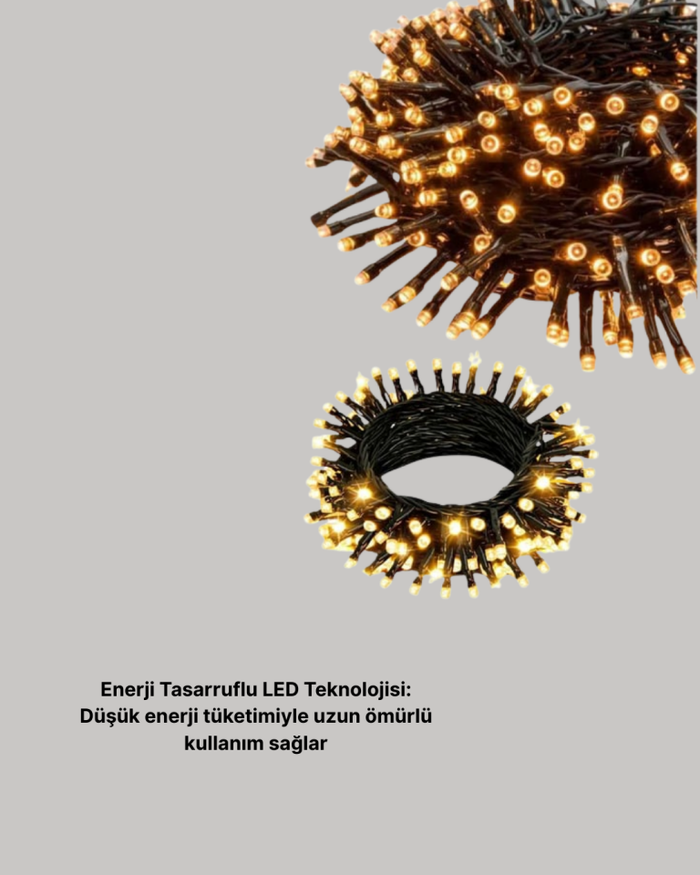 Animasyonlu LED Işıklı 10 Metre Uzaktan Kumandalı Dekoratif Işık - Lisinya