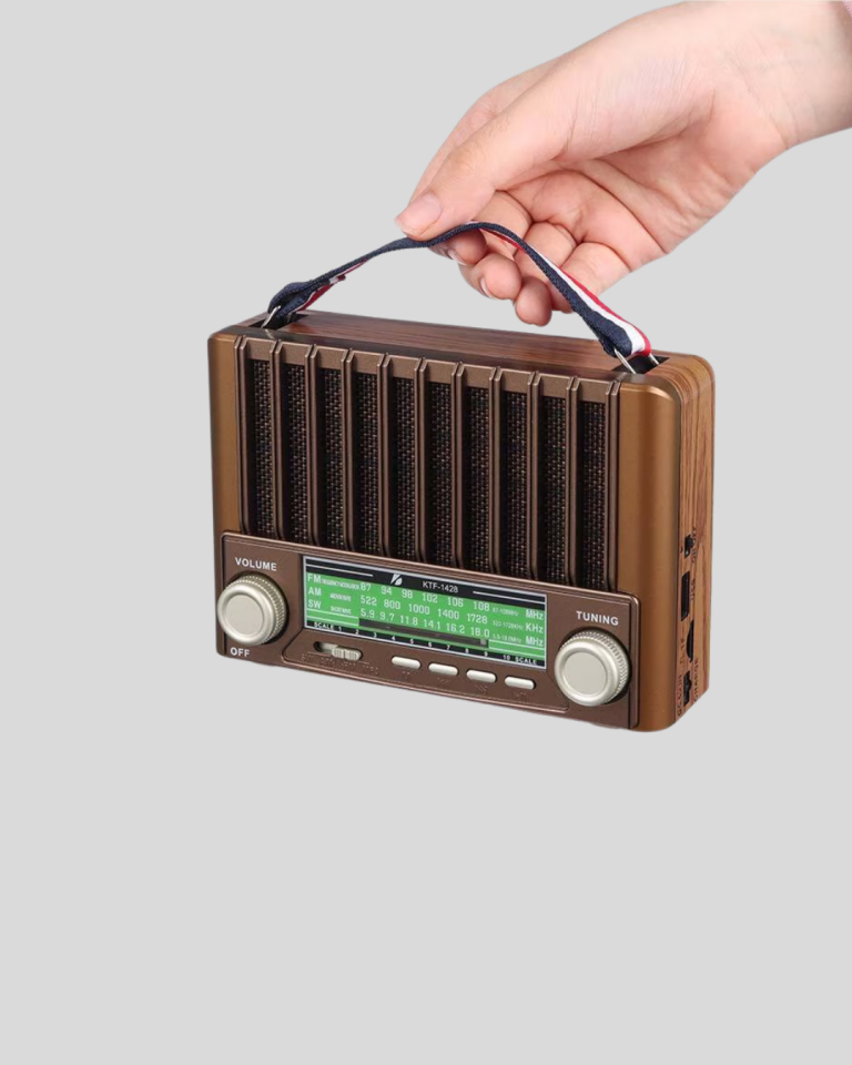 Güneş Enerjili Taşınabilir Hoparlör KTF-1428 Bluetooth Radyo USB SD Kart Destekli - Lisinya