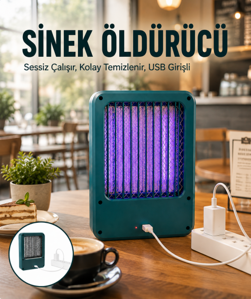 USB Girişli Uçan Böcek ve Sinek Yakalama Cihazı - Lisinya