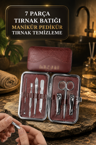 Tırnak Batığı Temizliği ve Günlük Bakım İçin 7 Parça Profesyonel Set