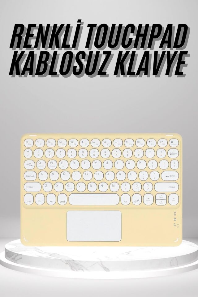 Touchpad Uyumlu Bluetooth Klavye Slim Kablosuz Wifi Q Klavye - Lisinya