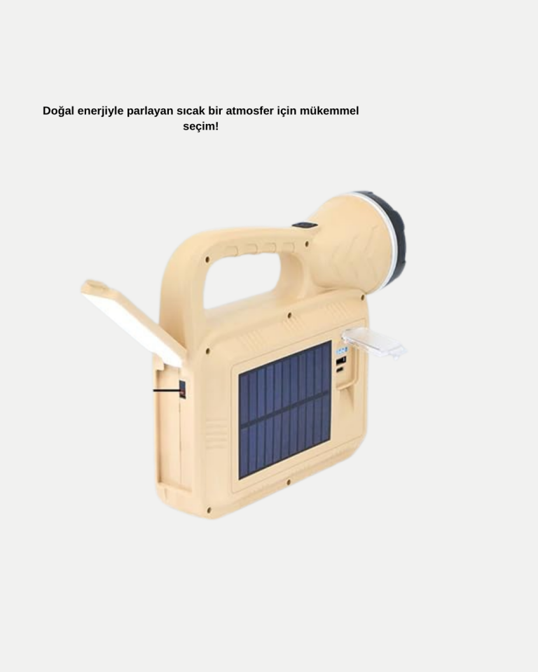 Alev Efektli Solar Lamba COB Işıklı Taşınabilir Bahçe Kamp Aydınlatma - Lisinya