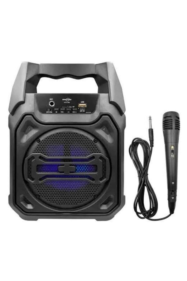 Karaoke Mikrofonlu Fm Radyolu Bluetooth Hoparlör Yüksek Ses Kaliteli - Lisinya