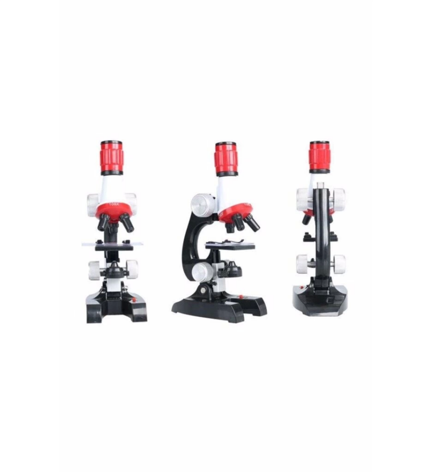 Eğitici Mikroskop Kiti Zoom Led Işıklı 100x 400x 1200x ST1200X ( Lisinya )