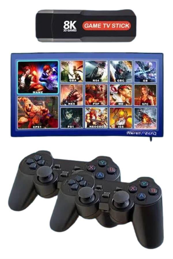 8K Ultra HD Game Box 36500 Oyunlu Game Stick Oyun Konsolu - Lisinya
