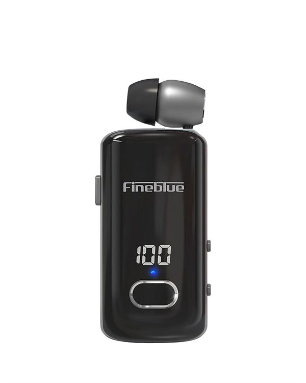 Fineblue F580 Bluetooth Kulaklık – Klipsli, Dijital Göstergeli, Su Geçirmez, 12 Saat Pil Ömürlü - Lisinya