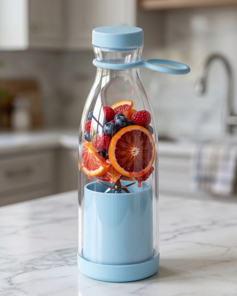 USB Şarjlı Mini Blender 380 ml Taşınabilir Smoothie Yapıcı Pratik Kullanım - Lisinya