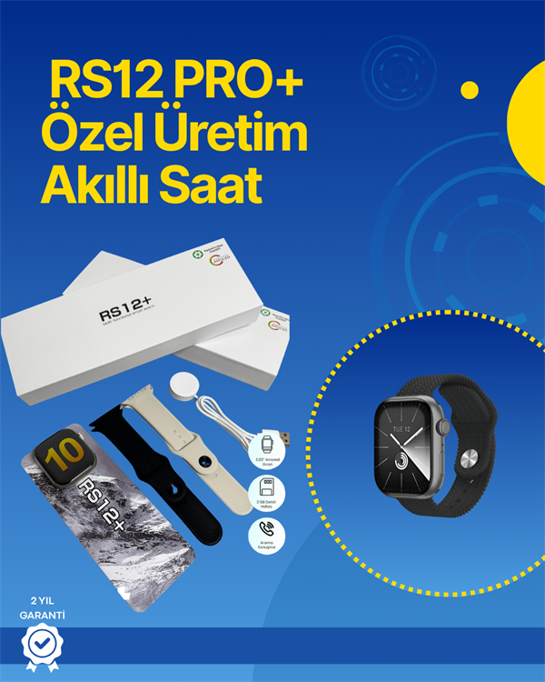 PRO+ 2025 Serisi Full Ekranlı Akıllı Saat Titanyum Kasa, Suya Dayanıklı, Uzun Şarj Süresi