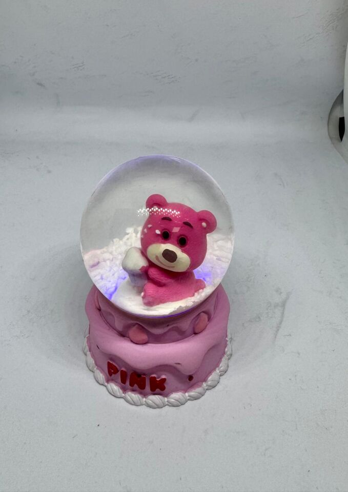 Işıklı Mini Küre 6 Cm Ayıcık